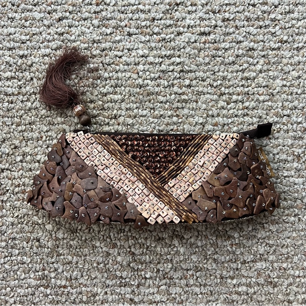 Sun N Sand Beaded Clutch